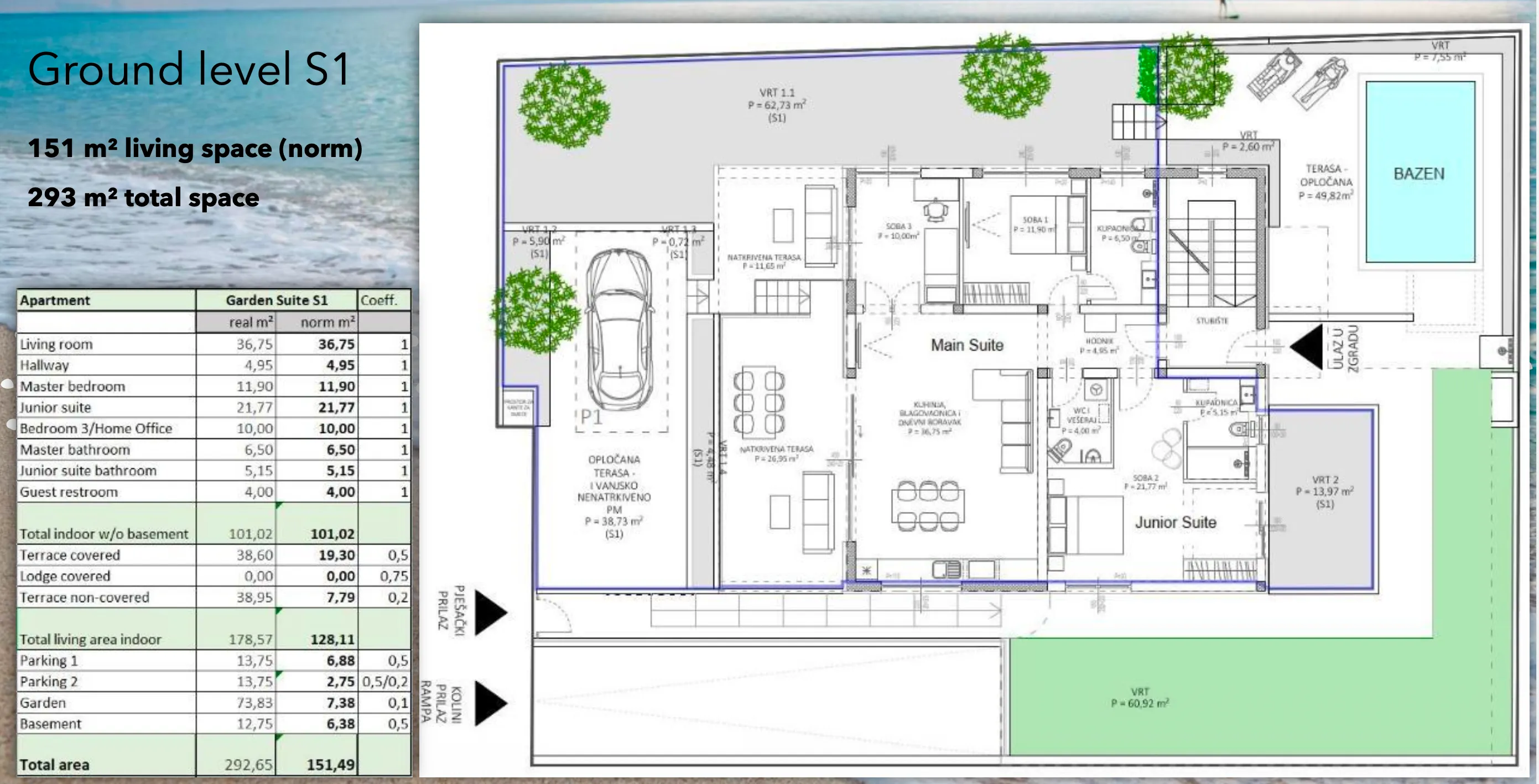 zadar, diklo, luksuzni prizemni stan s vrtom i bazenom, 325 m² korisne površine - slika 19