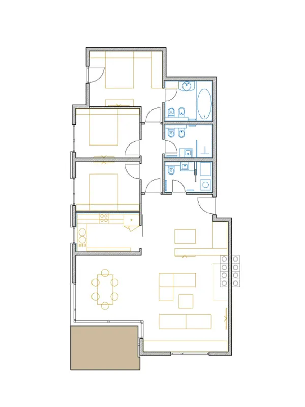 opatija, centar, predivan četvrosobnan stan nkp 144,56 m2 - slika 7