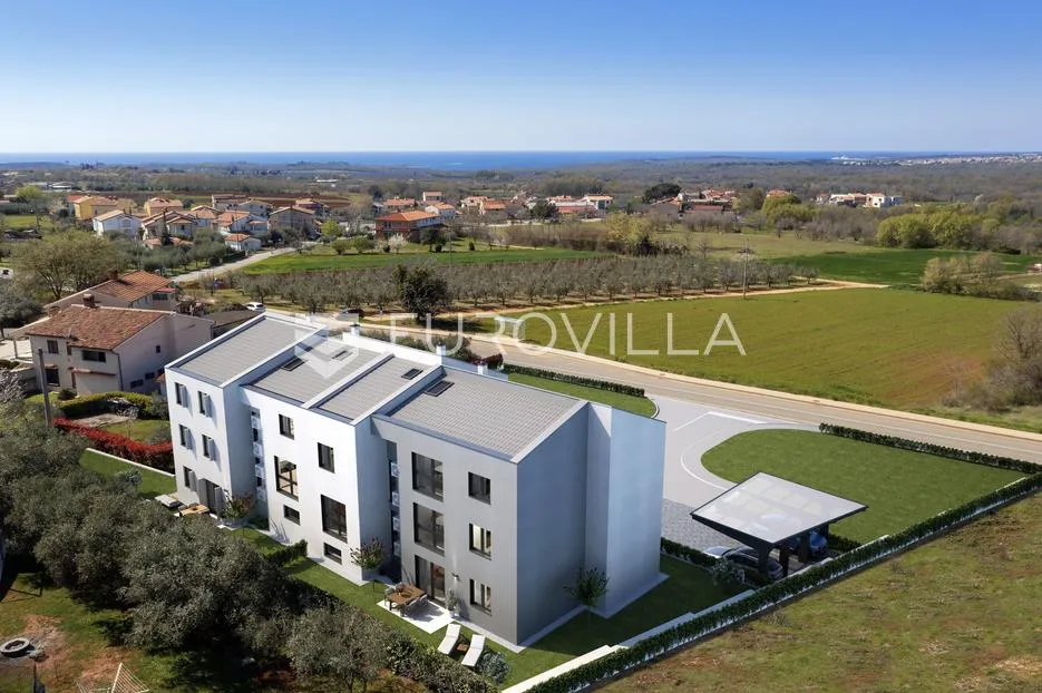poreč, okolica, dvoetažni stan s pogledom na more u modernoj novogradnji - slika 3
