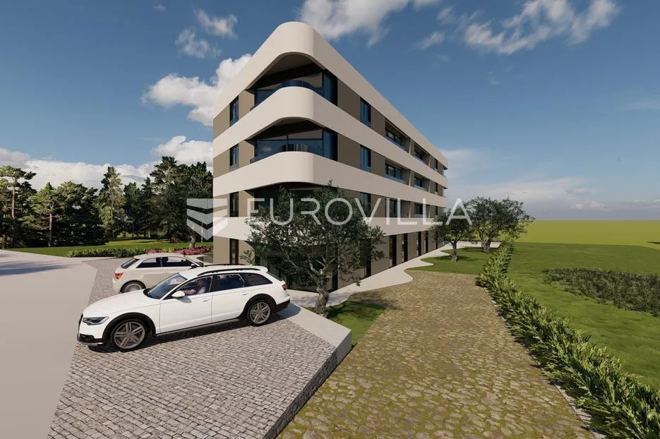 Istra, Tar, NOVOGRADNJA, Luksuzan dvosobni stan NKP 67,57 m2, s prekrasnim pogledom na more i Alpe - Tar, Tar-Vabriga
