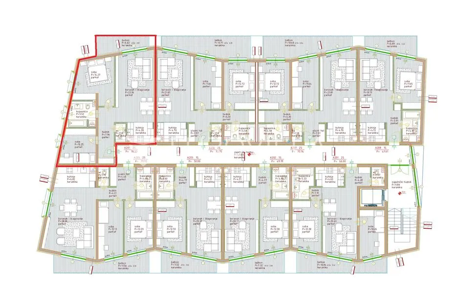 istra, poreč, dvosoban stan na 2. katu moderne novogradnje 81 m² - slika 14