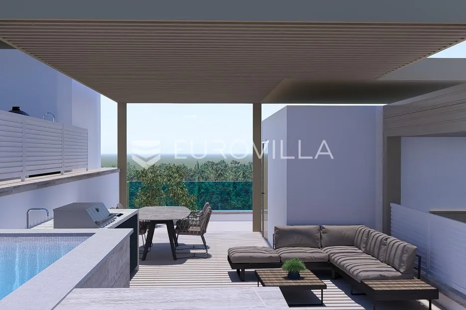 grebaštica, luksuzan penthouse s krovnom terasom s bazenom i pogledom na more - slika 15