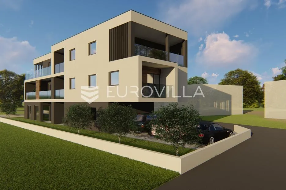 Istra, Pula, dvosobni prizemni stan s vrtom 60 m² u novogradnji na mirnoj lokaciji, 60 m²