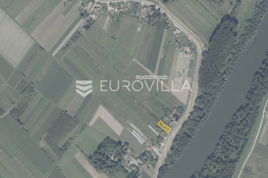 Velika Gorica, Bukevje, građevinsko zemljište sa roh-bau kućom, 1754m2