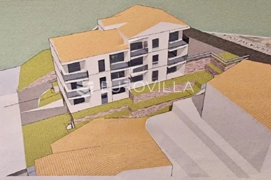 senj, atraktivna zgrada u roh bau fazi sa 6 stanova, pogled na more, garaža - slika 2