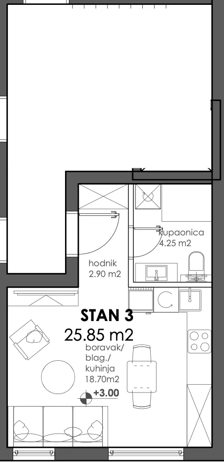 zagreb, trnava, moderan jednosoban stan u novogradnji, 26 m² - slika 13