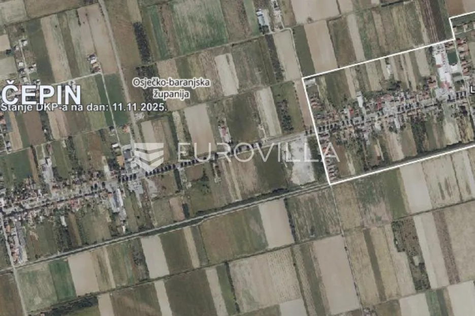 čepin, zemljište uz glavnu cestu 2900 m², fronta 17m - slika 1