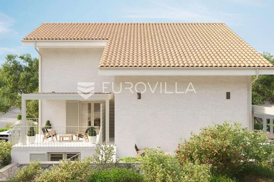 otok krk, malinska, odličan dvosoban stan 53 m², terasa i vrt - slika 5