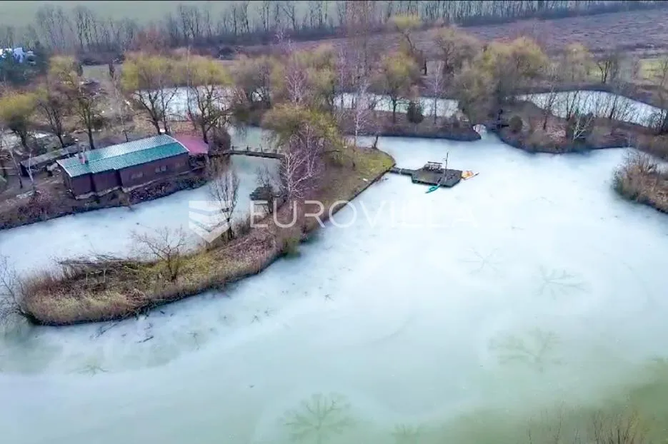 donji miholjac, rakitovica, prodaja građevinskog zemljišta s prirodnim jezerom - slika 2