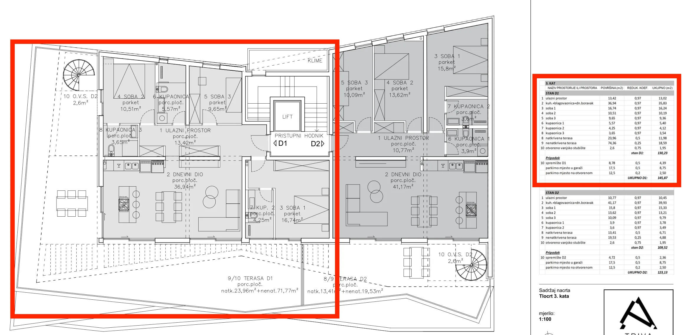 primošten, luksuzan penthouse s garažom i pogledom na more, 145,78 m² - slika 24