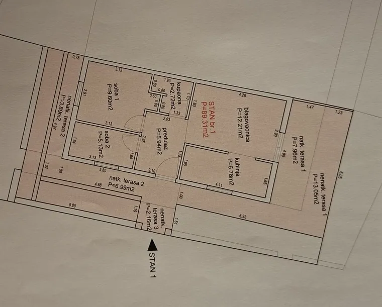 trogir, kuća s tri apartmana s pogledom na more na 50 m od mora - slika 24