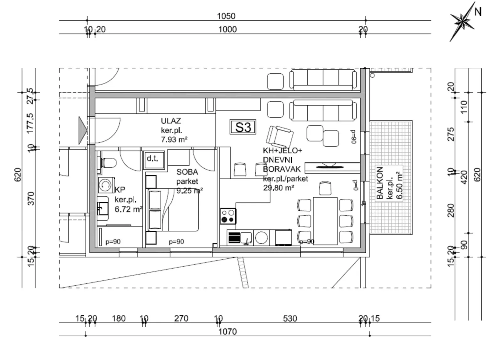 samobor, dvosoban stan 70 m² garaža novogradnja - slika 5