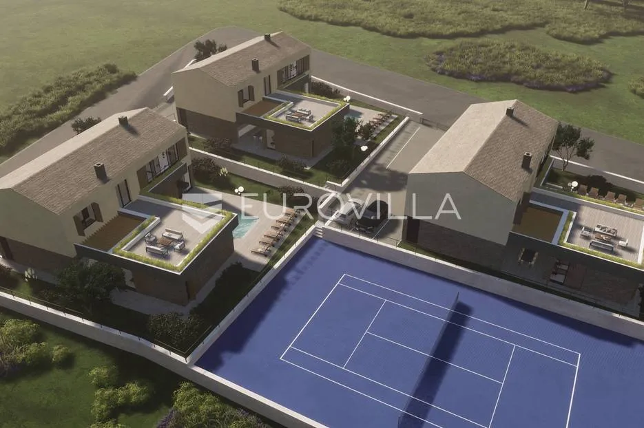 istra, gračišće, novogradnja, ekskluzivna vila nkp 390 m2 s 2 bazena - slika 2