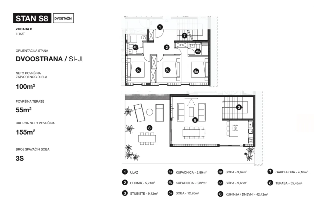 hvar, vrboska, trosoban stan u novogradnji neto korisne površine 113.75 m² - slika 14