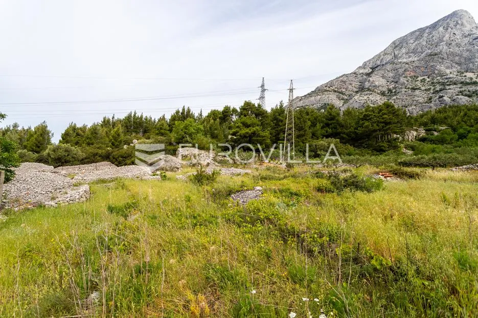 baška voda, zemljište s kućom za renovaciju i panoramskim pogledom na more - slika 7
