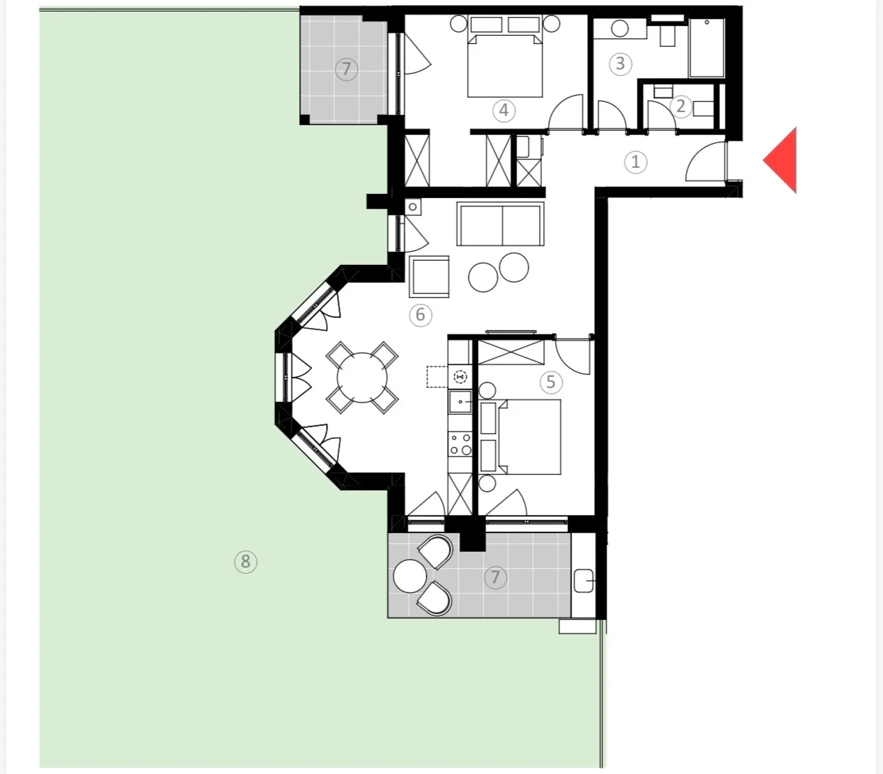 istra, umag, luksuzan dvosoban prizemni stan s prostranim vrtom od 329 m², s003 - slika 23