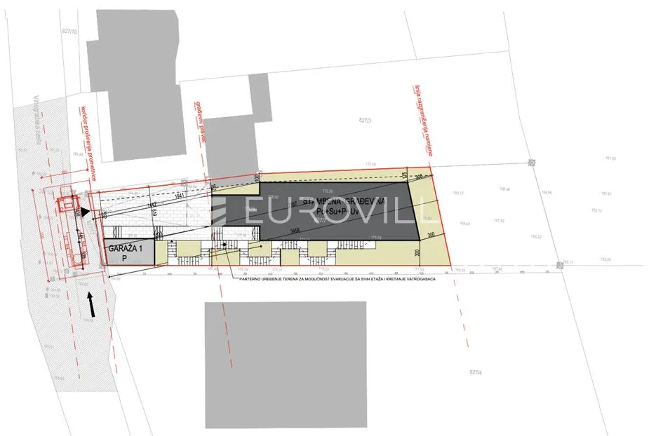 Zagreb, Vinogradska cesta, građevinsko zemljište 587 m² s idejnim projektom