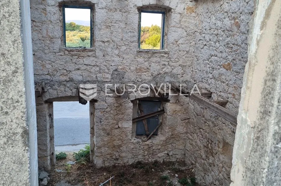 slivno, raba, dvojna kamena kuća za renovaciju - slika 5