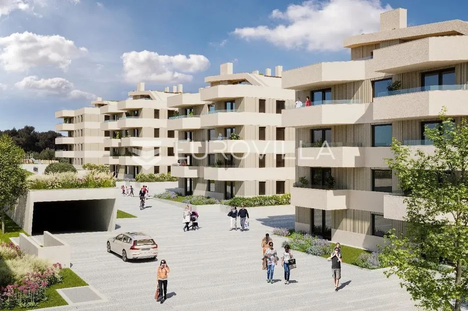 Istra, Sisplac, luksuzan dvosoban stan u NOVOGRADNJI NKP 54,64 m2 - Pula