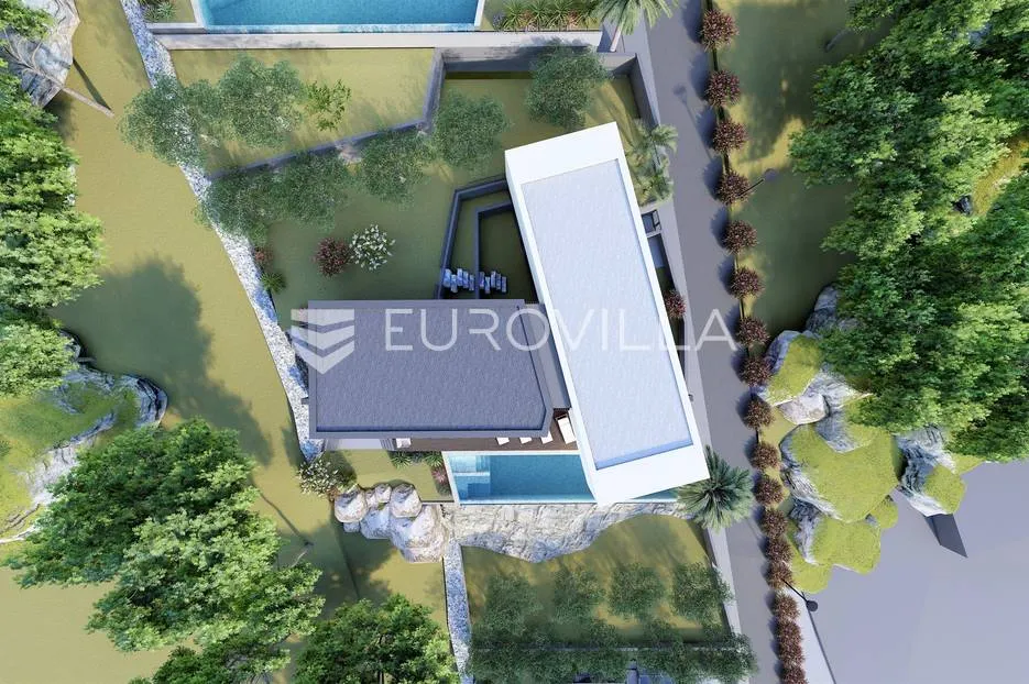 trogir okolica, moderna vila s bazenom i panoramskim pogledom - slika 7