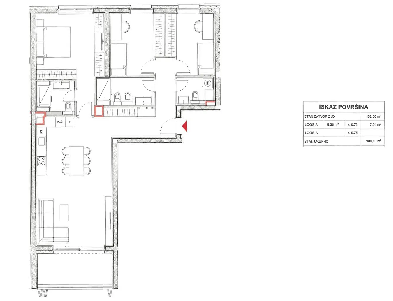 zagreb, vmd heinzelova, darwinova, prekrasan četverosoban stan 142 m² - slika 13