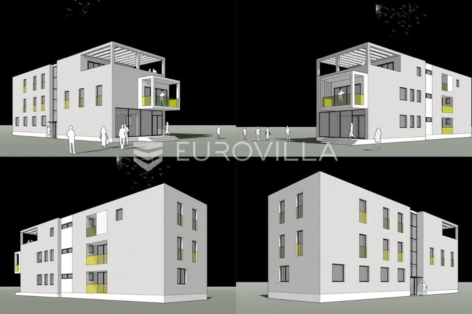 Velika Gorica, Kurilovec, građevinsko zemljište 694 m² s projektom za izgradnju 6 stanova.