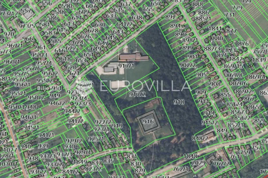 Bilje, poslovna zgrada 550 m2 s ugovorom u zakupu (Trgovina), zemljište 2700