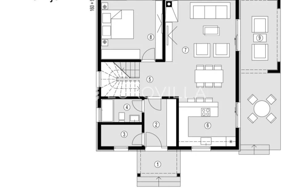 vrbnik, novogradnja od 152 m² s dvorištem - slika 23