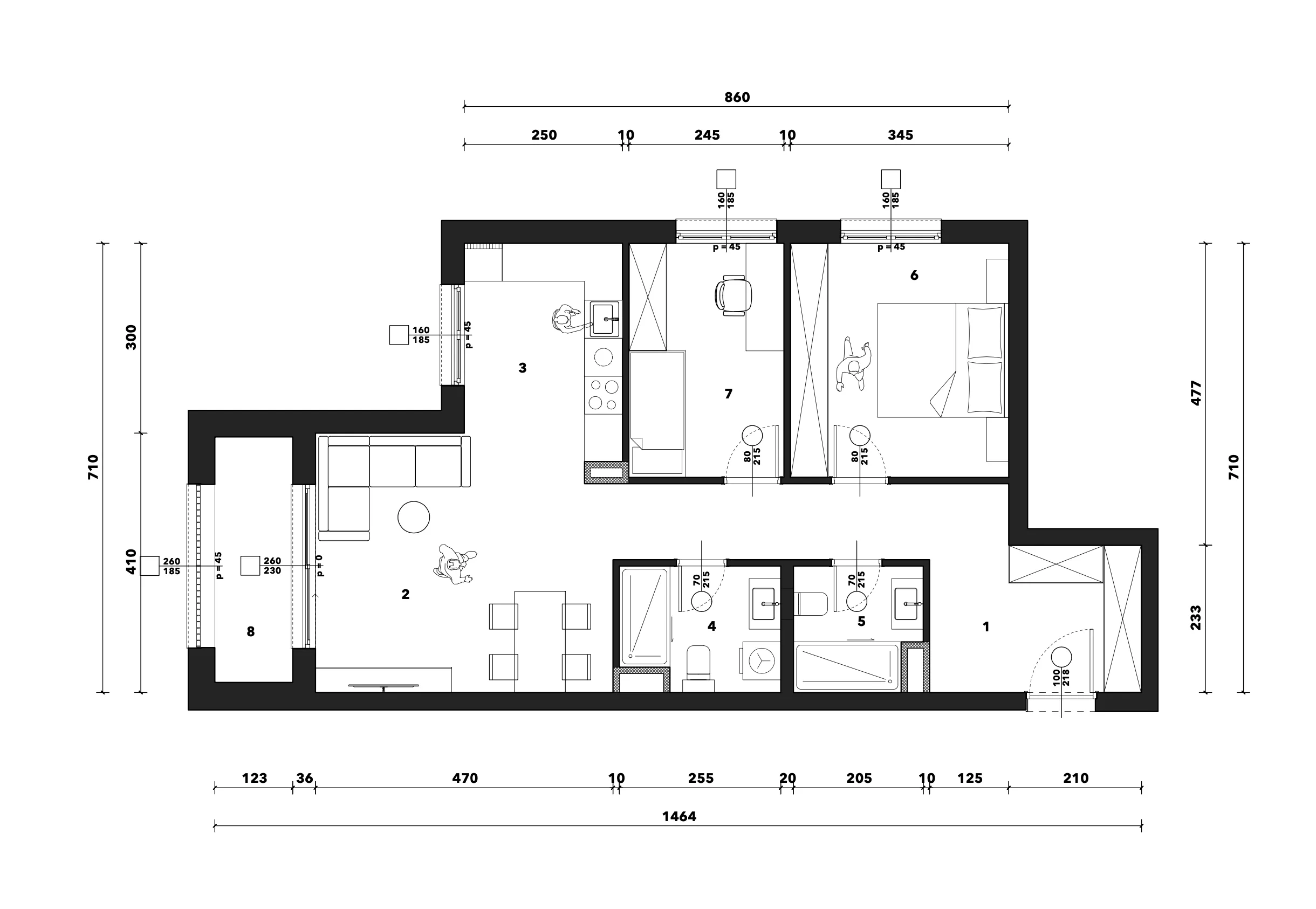 zagreb, črnomerec, kuniščak, atraktivan trosoban stan u novogradnji, 75 m² - slika 9