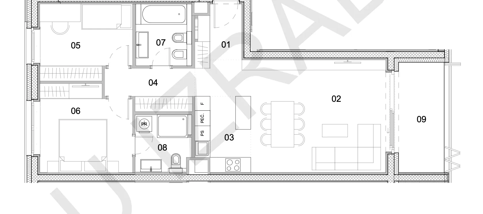 zagreb, heinzelova, vmd, trosoban stan i dva garažna mjesta 95 m² - slika 10