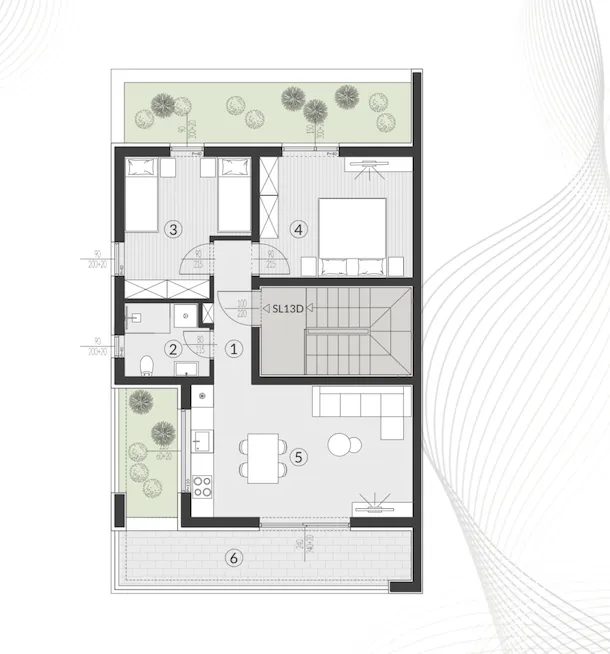 pula, štinjan, eksluzivan dvosoban stan površine 61 m² novogradnja - slika 14