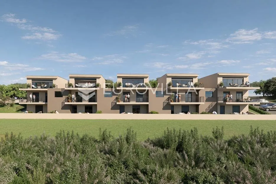 istra, baderna, projekt za 5 kuća s pogledom na more - slika 3