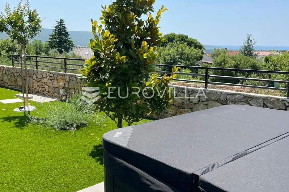 krk, kornić, luksuzna vila s pogledom na more i wellness zonom - slika 8