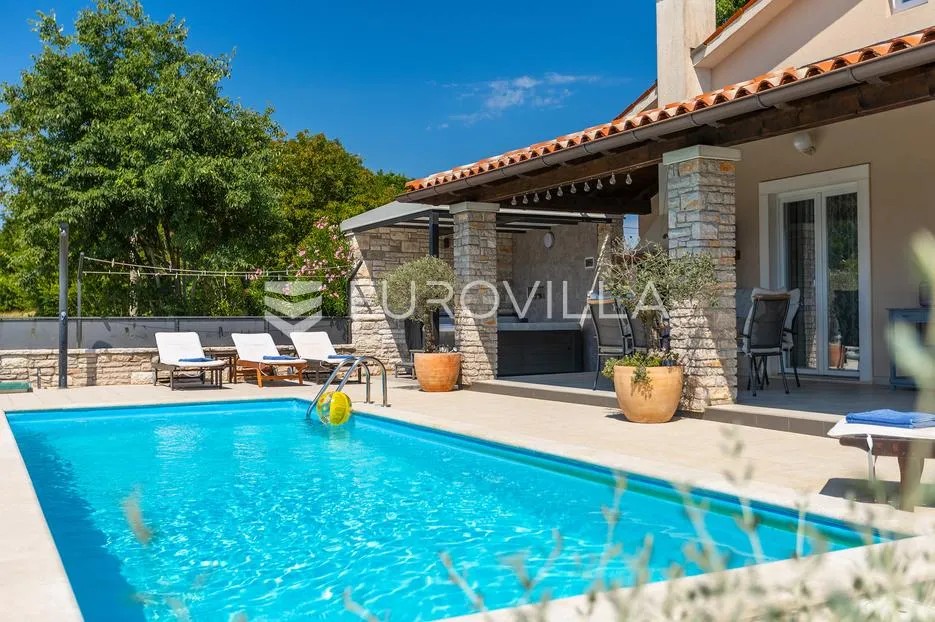 istra, barban, dugoročni najam samostojeće kuće 97 m² s bazenom i jacuzzijem na mirnoj lokaciji - slika 4