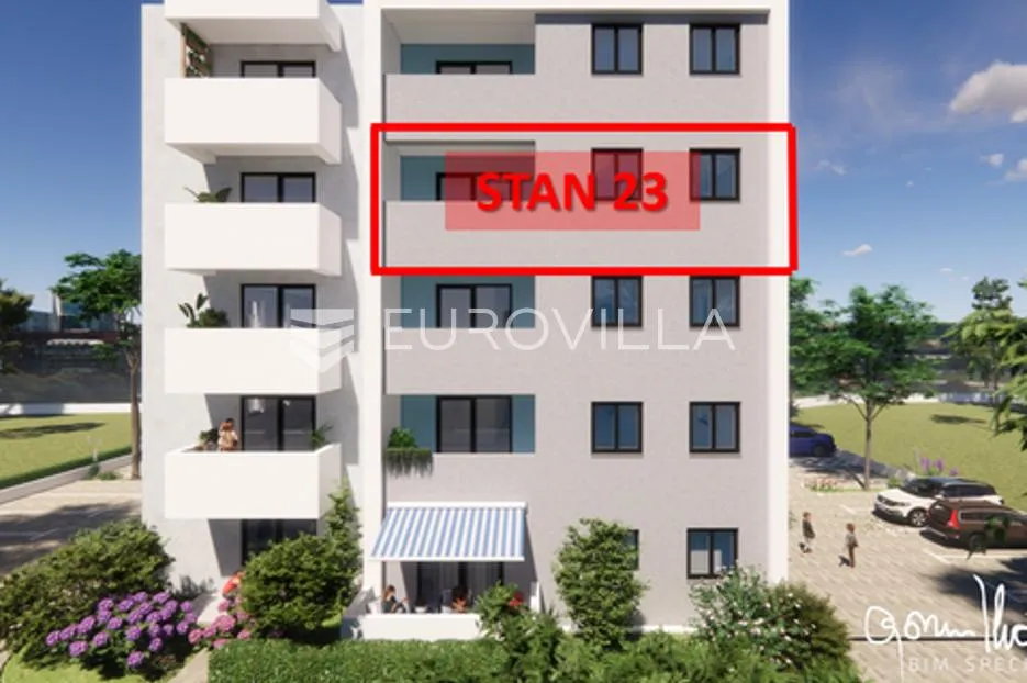 Pula, Monvidal, stan s dvije spavaće sobe u modernoj novogradnji