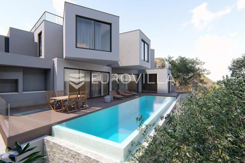 Omiš, Mimice, građevinsko zemljište s dozvolom, 411 m² - Mimice, Omiš