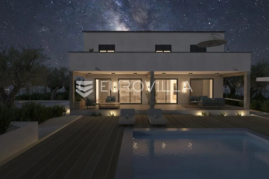 zadar, slivnica, prekrasna villa u izgradnji s velikim potencijalom - slika 6