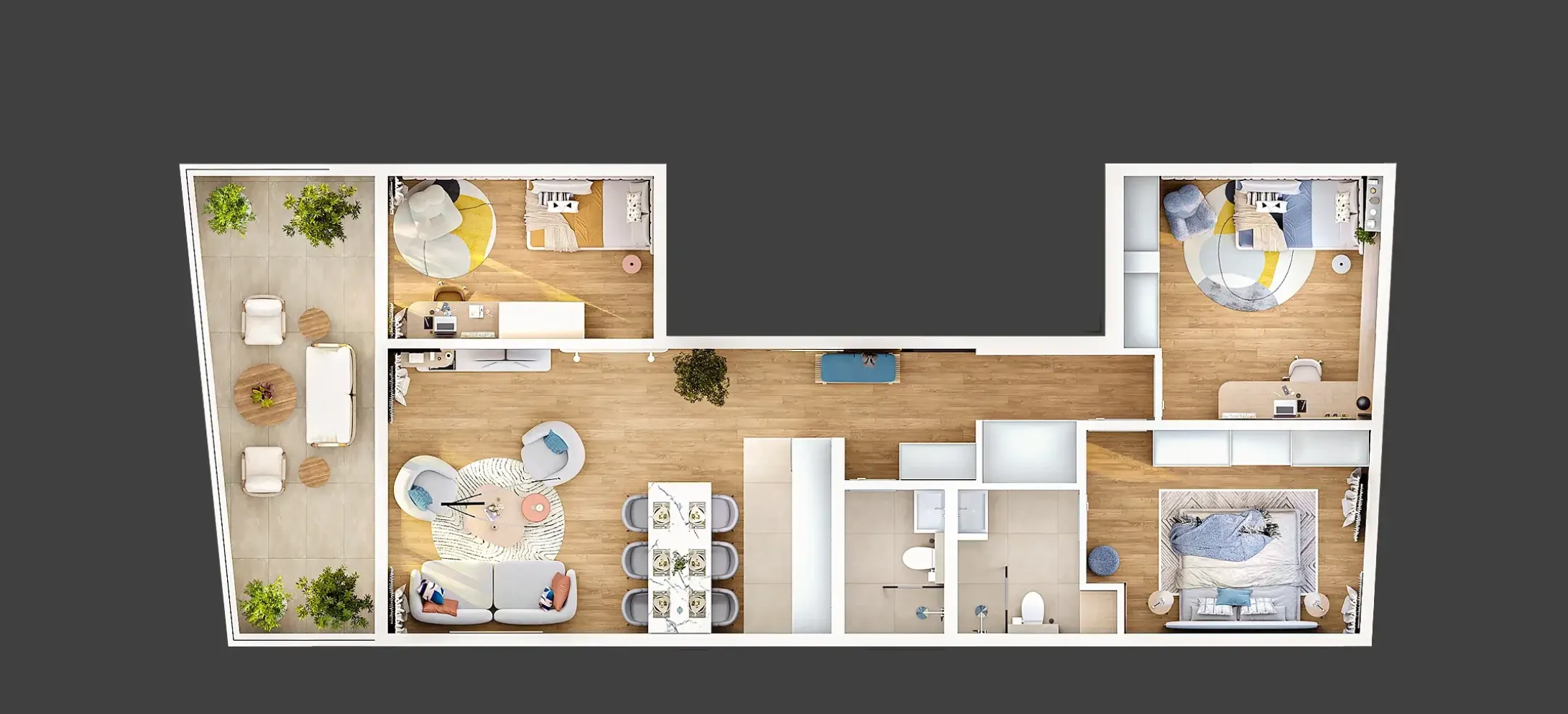 rijeka, kantrida, luksuzan trosoban stan nkp 118 m2, novogradnja - slika 7