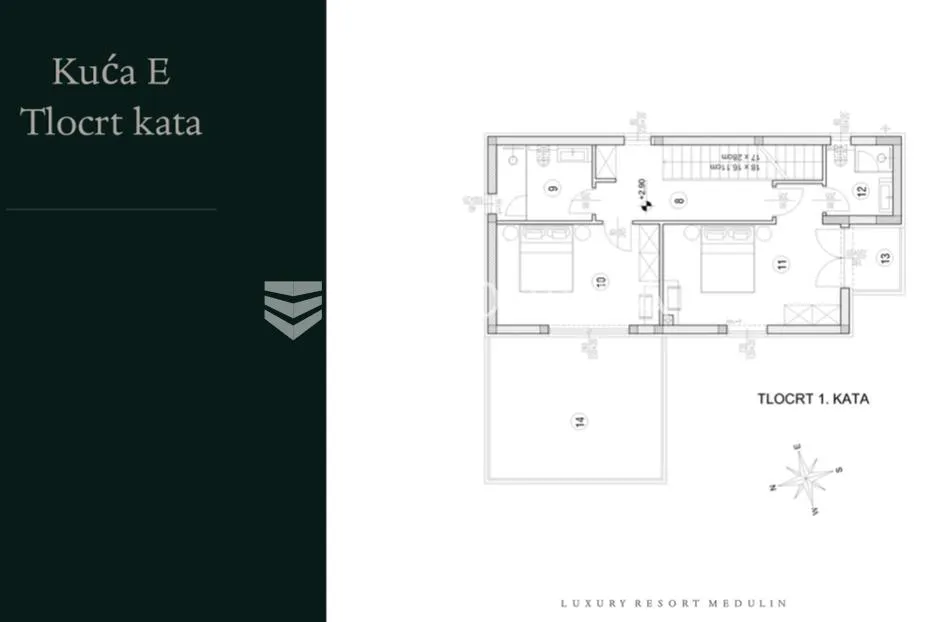 istra, medulin. luxury resort samostojeća kuća s bazenom 135 m2 - slika 6