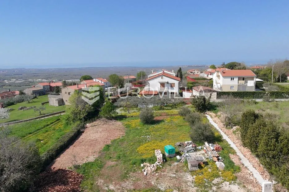 istra, kaštelir, građevinsko zemljište s pogledom na more nkp 932 m2 - slika 4