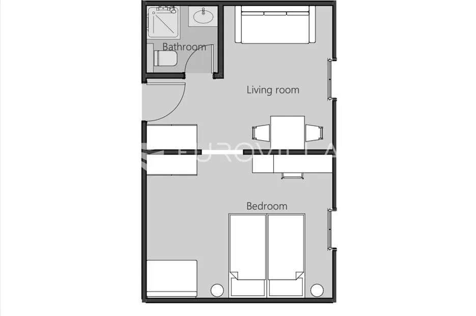 crikvenica, ekskluzivna novogradnja, jednosoban stan 29 m² a28, blizina mora, wellnes, restoran - slika 10