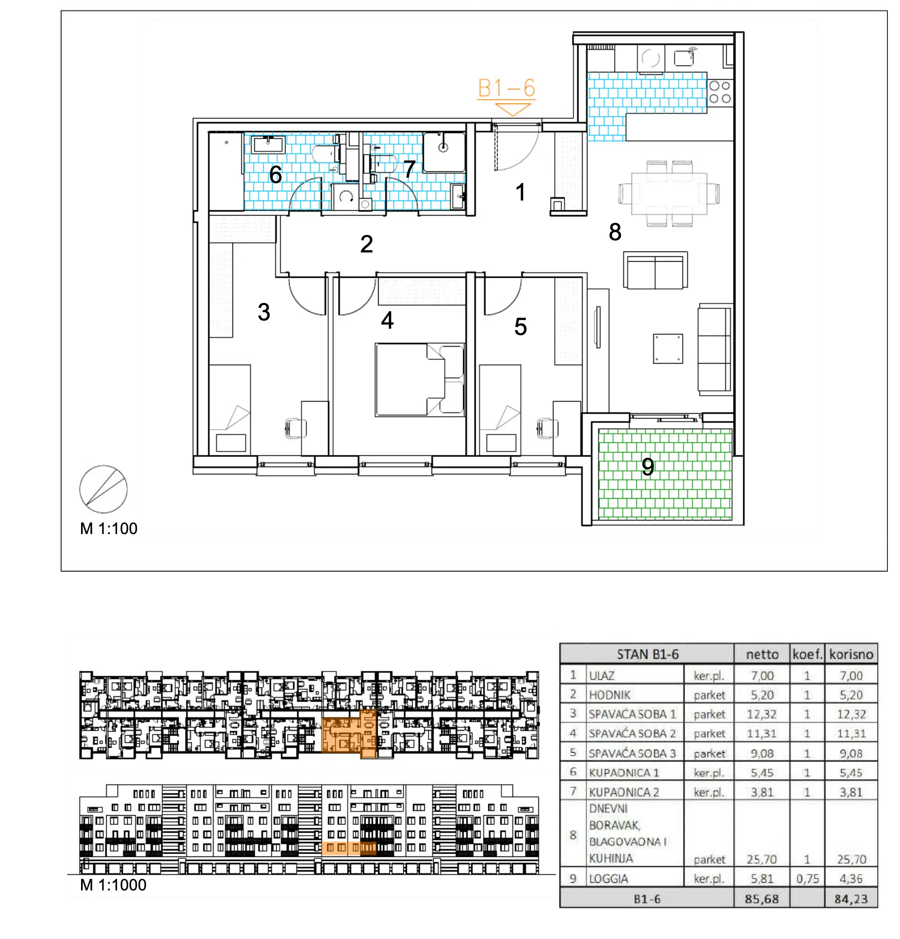 velika gorica, moderan četverosoban stan u novogradnji, 84 m² - slika 6