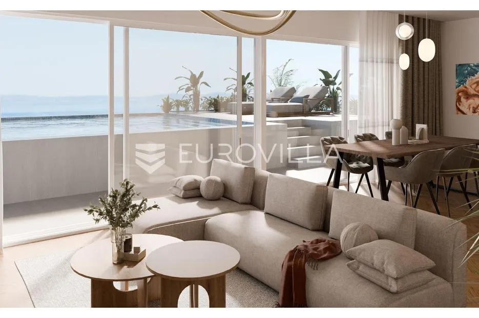 split, meje, luksuzni penthouse s privatnim bazenom - slika 2