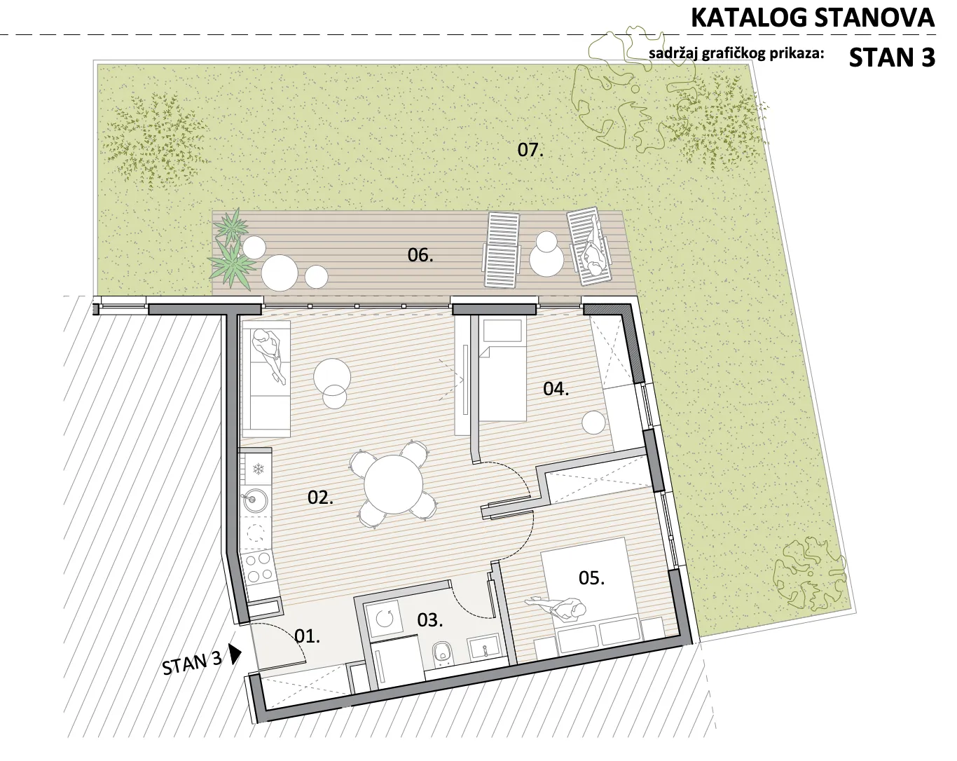 zagreb, trnava, atraktivan trosoban stan, novogradnja, 65 m² - slika 6
