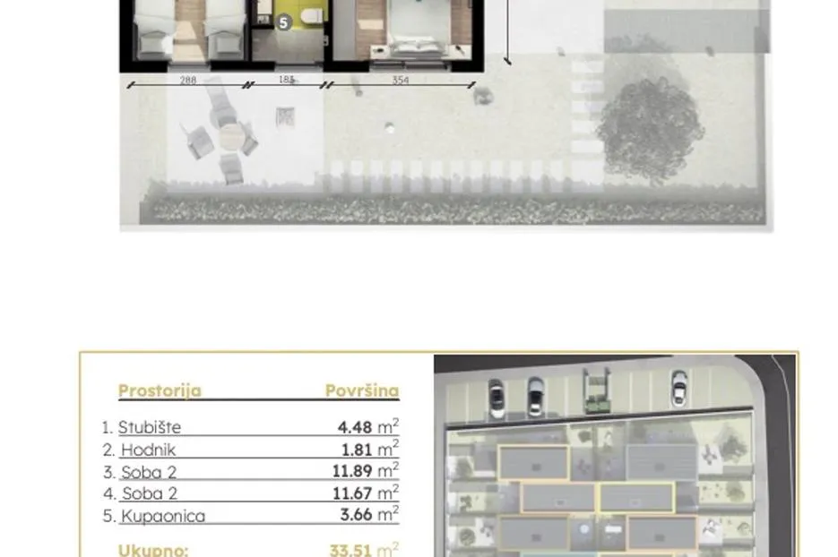 poreč, moderna kuća u nizu a5 s vrtom i bazenom u nkp120 m2 - slika 9