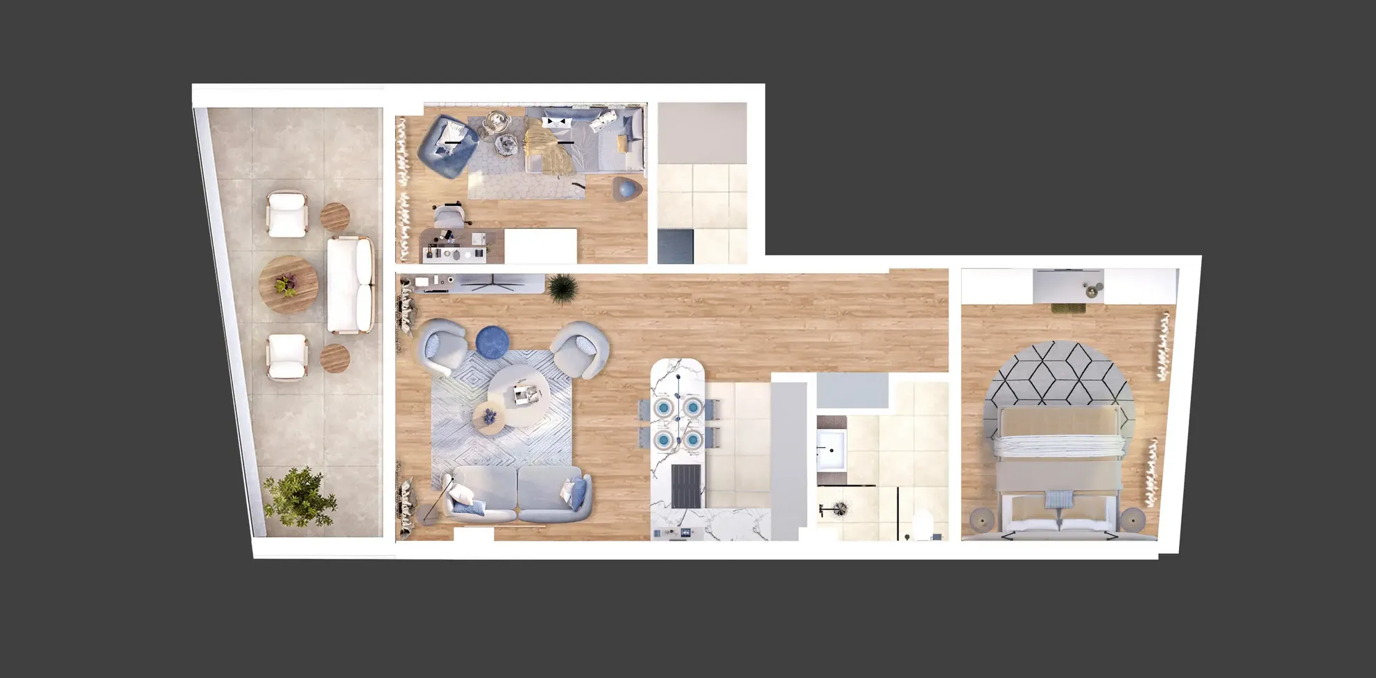 rijeka, kantrida, atraktivan trosoban stan nkp 102 m2 u novogradnji - slika 6