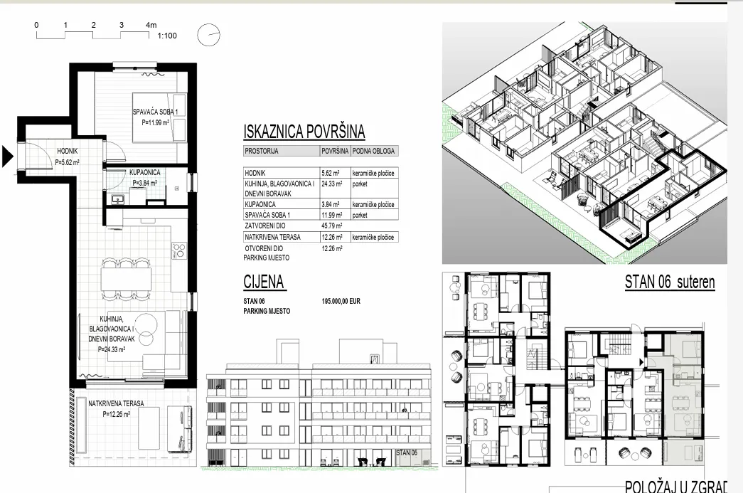 trogir, okrug gornji – apartman s6 u izgradnji neto korisne površine 51,90 m2 - slika 15