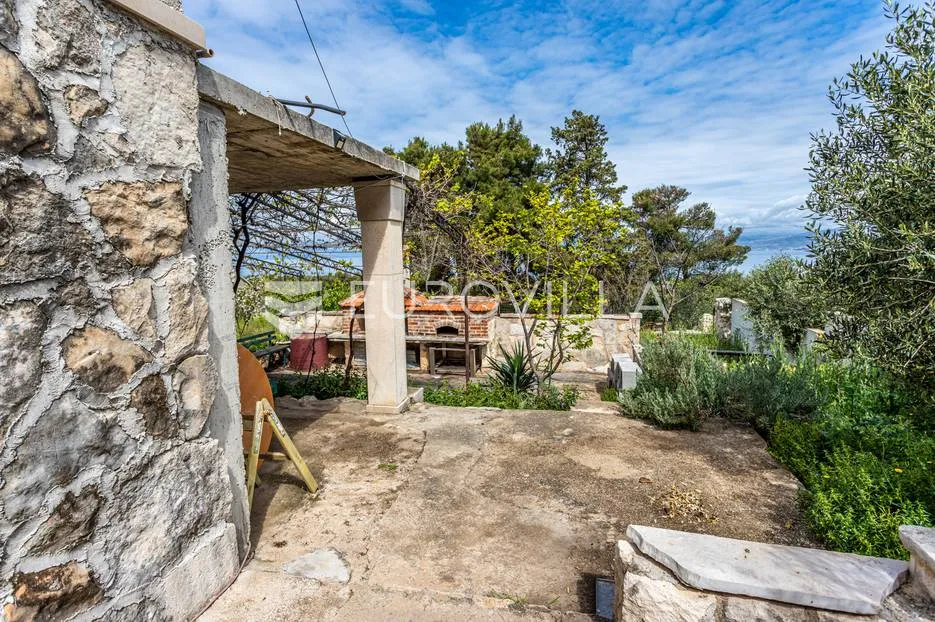 brač, supetar kamena kuća s pogledom na more - slika 9