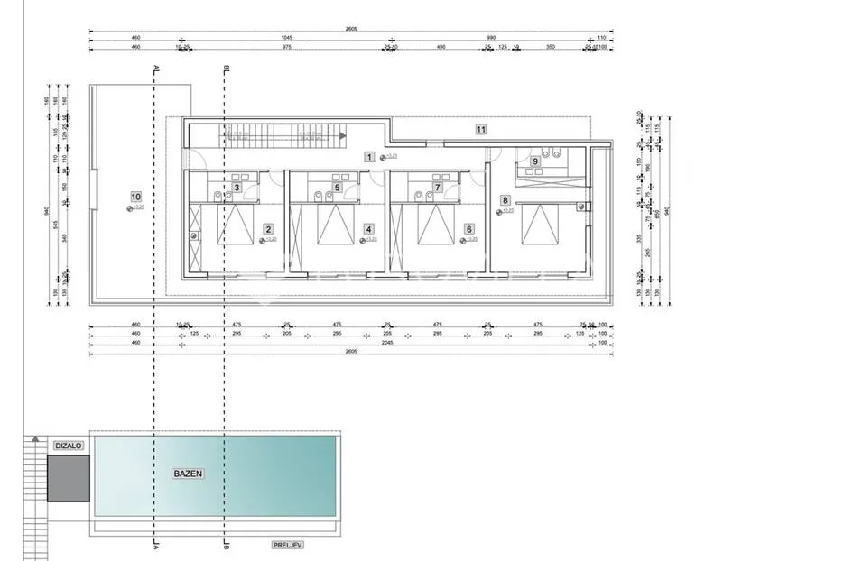 vižinada, raskošna vila, nkp 400 m2, s infinity bazenom - slika 24