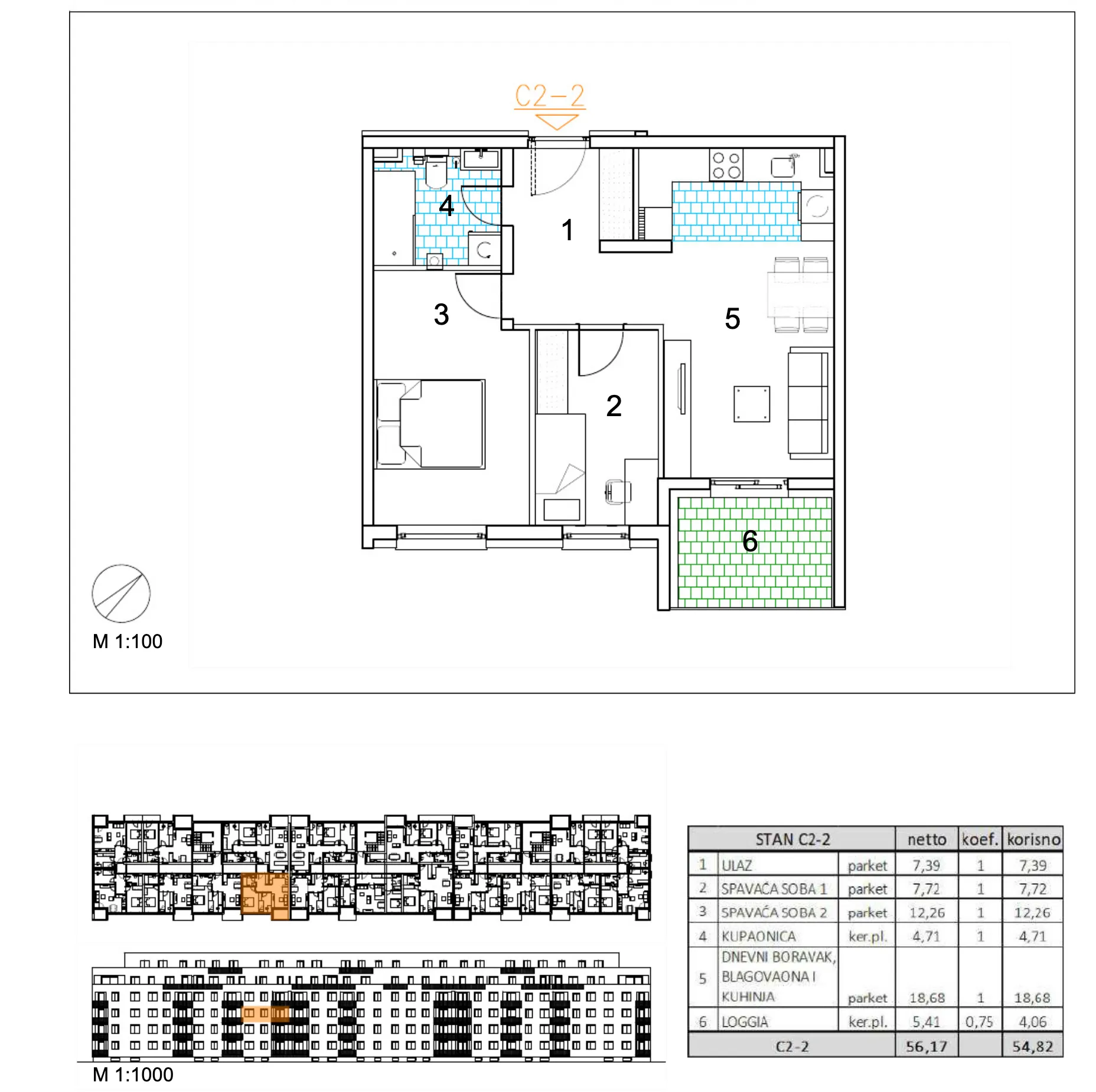 velika gorica, moderan trosoban stan u novogradnji, 55 m² - slika 6